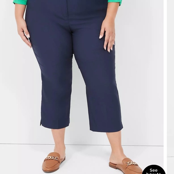 Lane Bryant- 4-Season Slim Capri Pant - Navy - 16W- Never Worn - Picture 2 of 5
